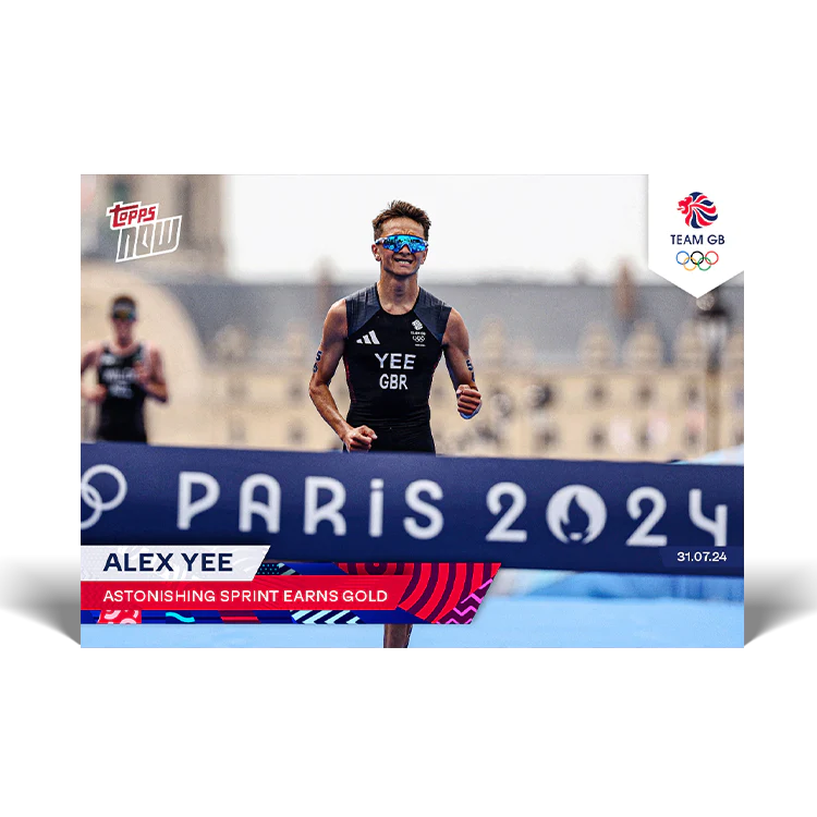 Alex Yee - Astonishing sprint earns gold - 2024 Team GB TOPPS NOW® Card 11