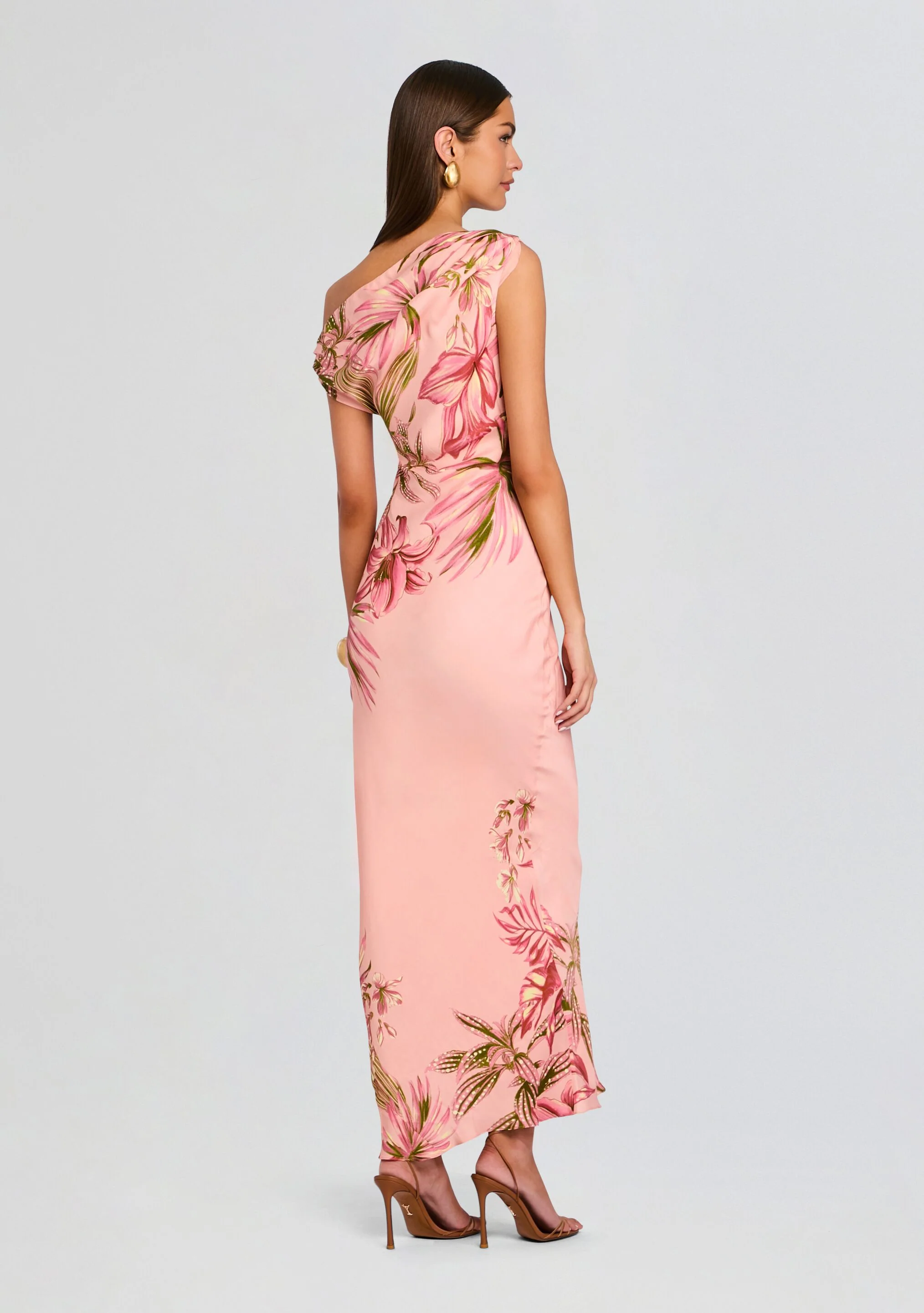 Cain One Shoulder Maxi Dress
