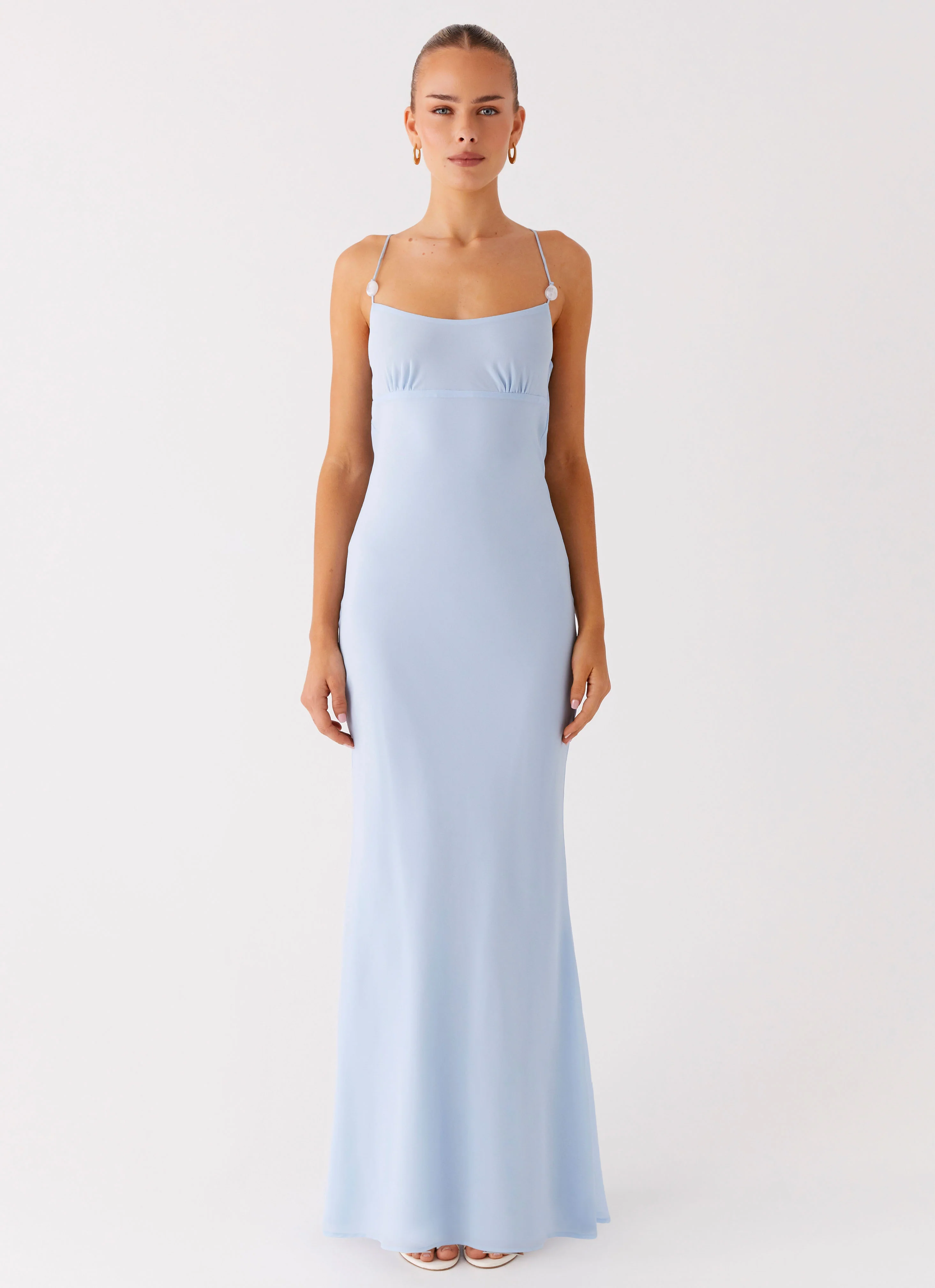 Cabello Maxi Dress - Pale Blue