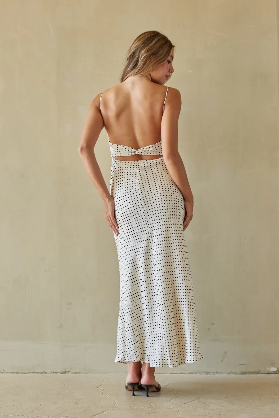 Candie Polka Dot Maxi Dress