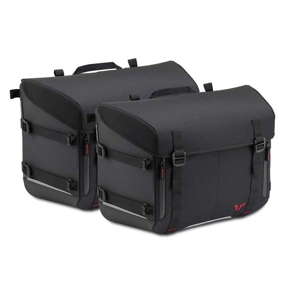SW-MOTECH SYSBAG 30 saddlebags (2 x 30 liters) WITH PLATE AND HOLDER - BlackRef: bc.sys.07.945.20000/ / bc.sys.07.945.20000/b