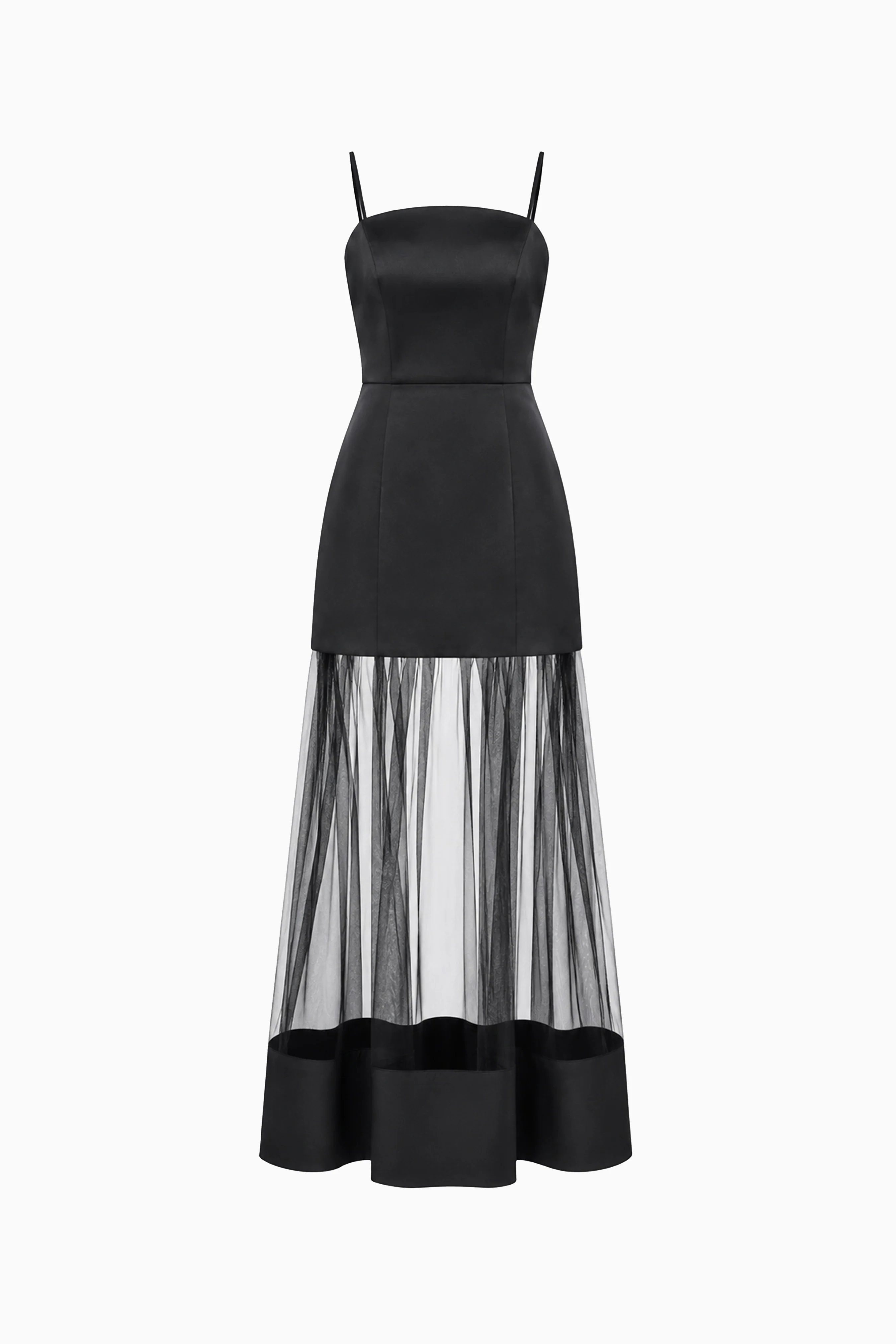 Marcella Strapless Gown in Black