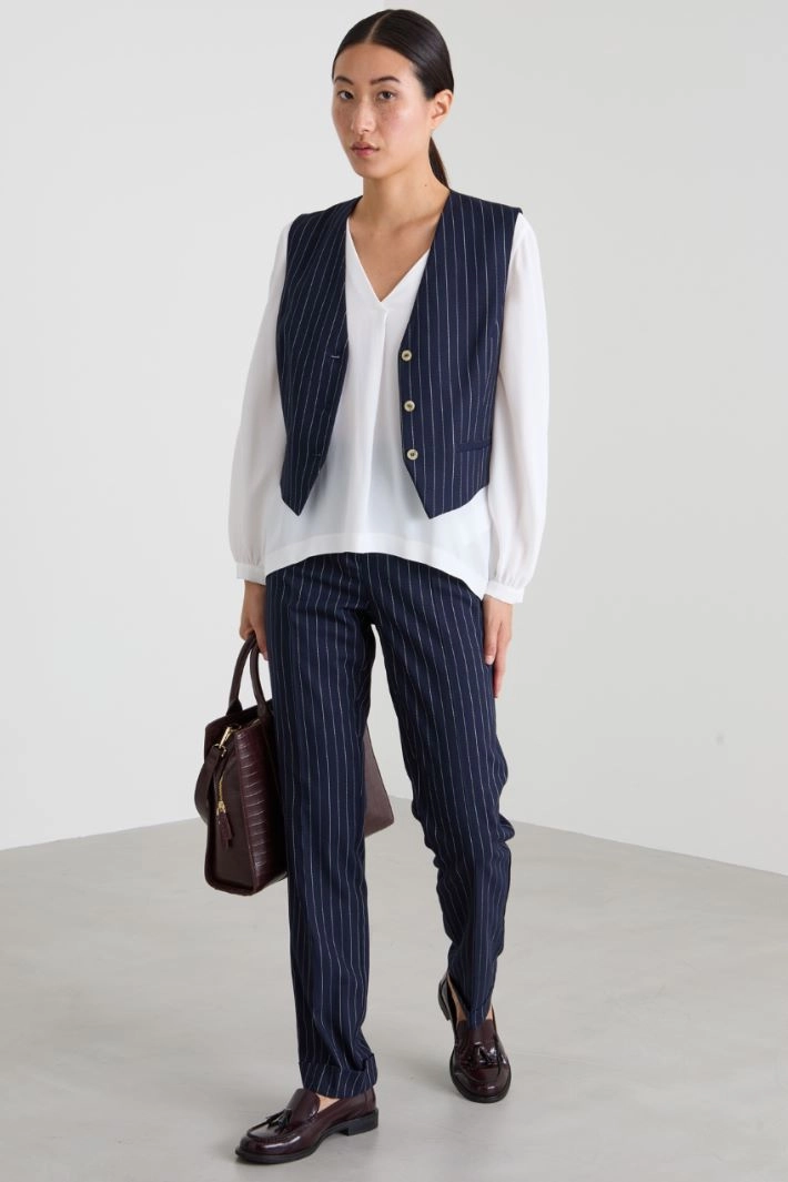 Crepe blouse - WHITE