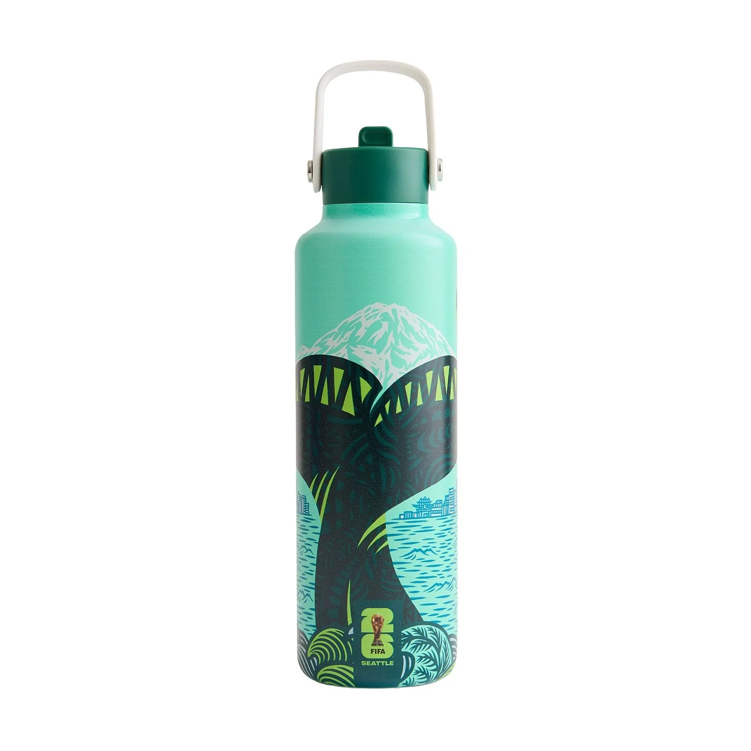 2026 Soccer Fan Collection Seattle Poster Water Bottle