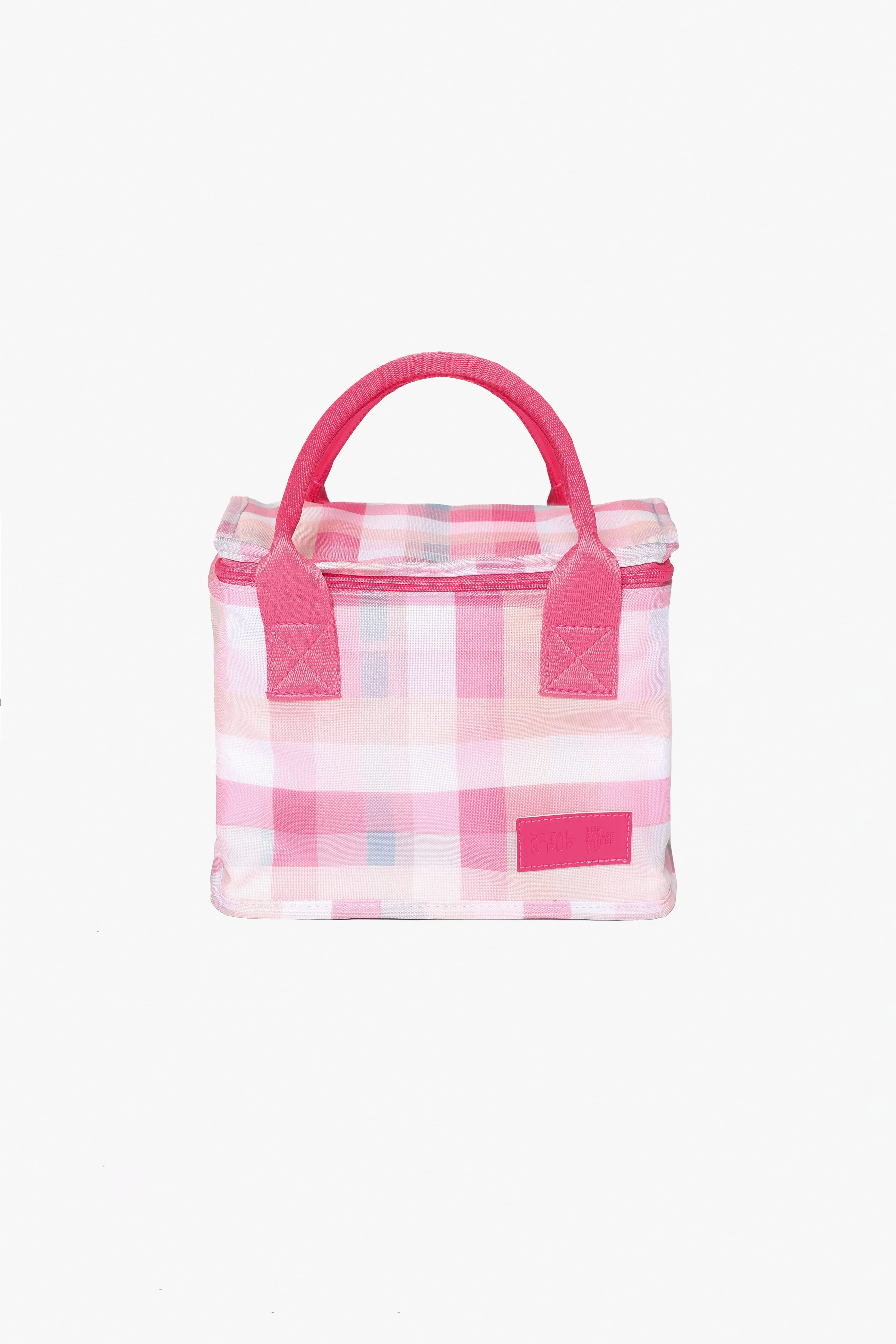 The Graze Lunch Bag - Pink Picnic Plaid