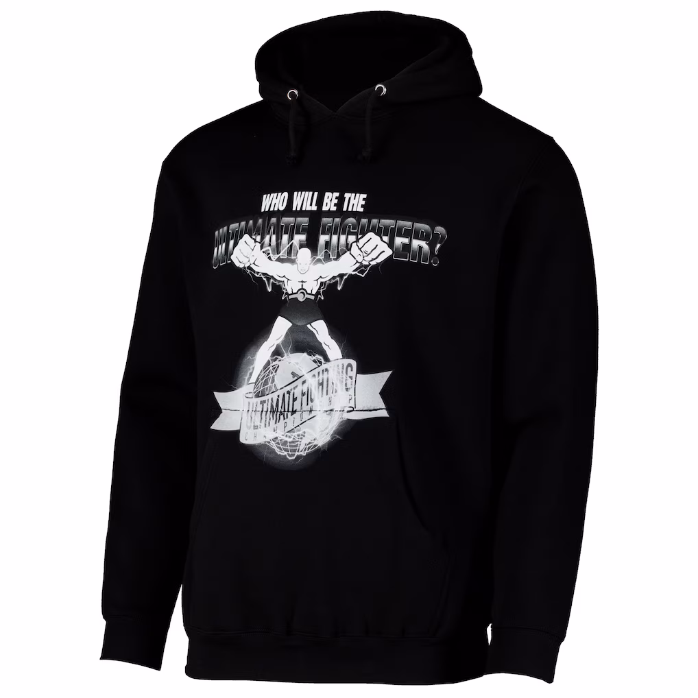 Men's UFC Black  Ulti-Man Who Will It Be Pullover Hoodie