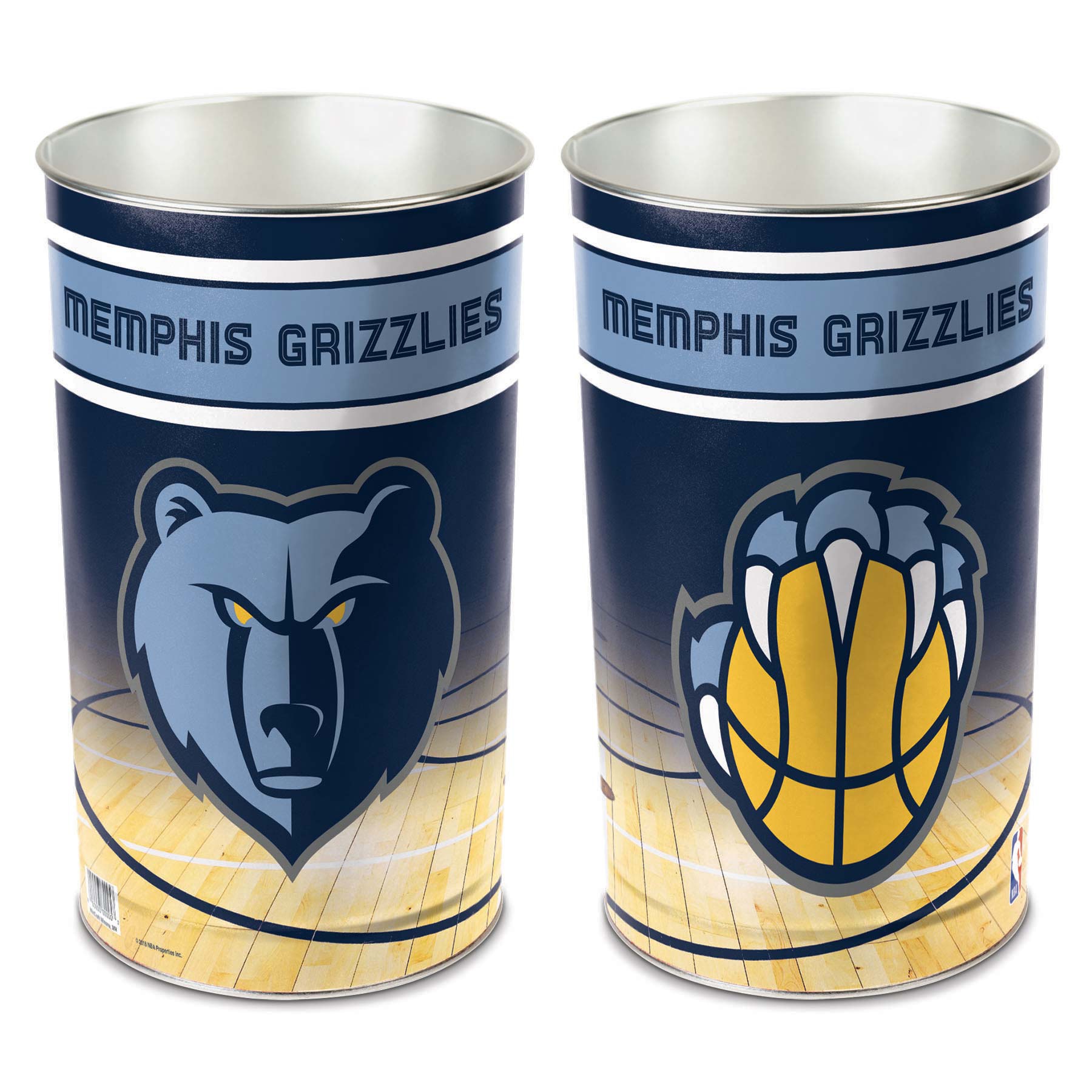 Memphis Grizzlies WinCraft Metal NBA Wastebasket