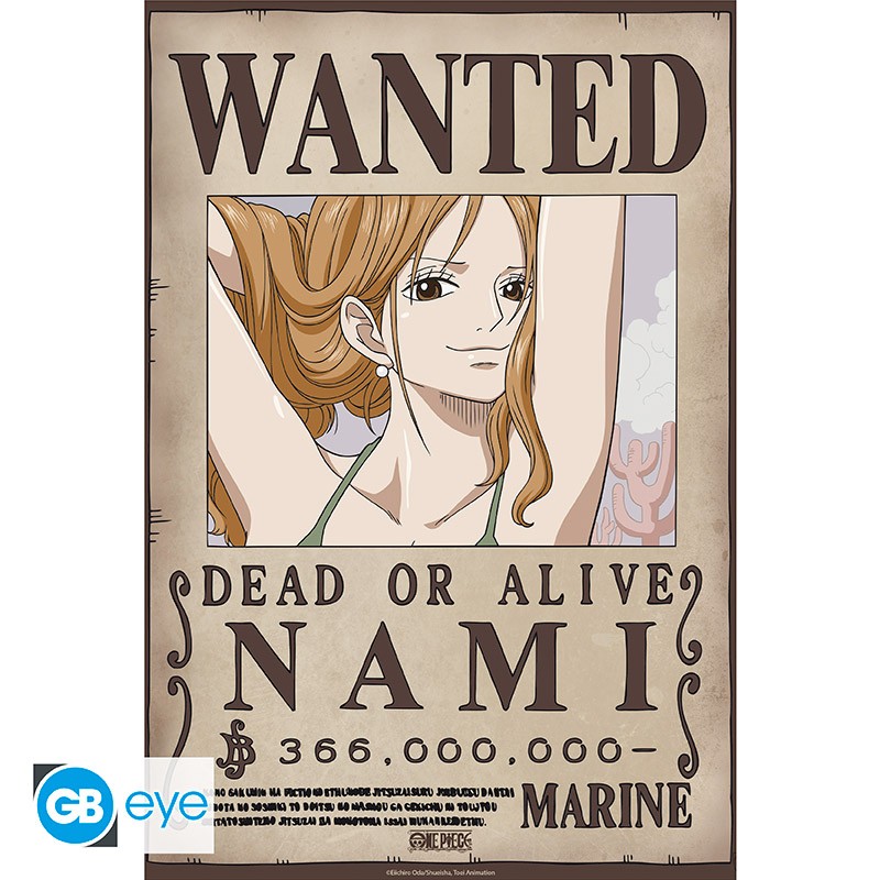 ONE PIECE Poster Wanted Nami Wano (52x38cm)