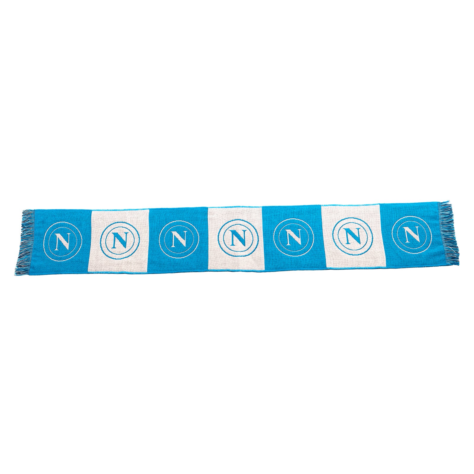 SSC Napoli White/Sky Blue Logo Scarf