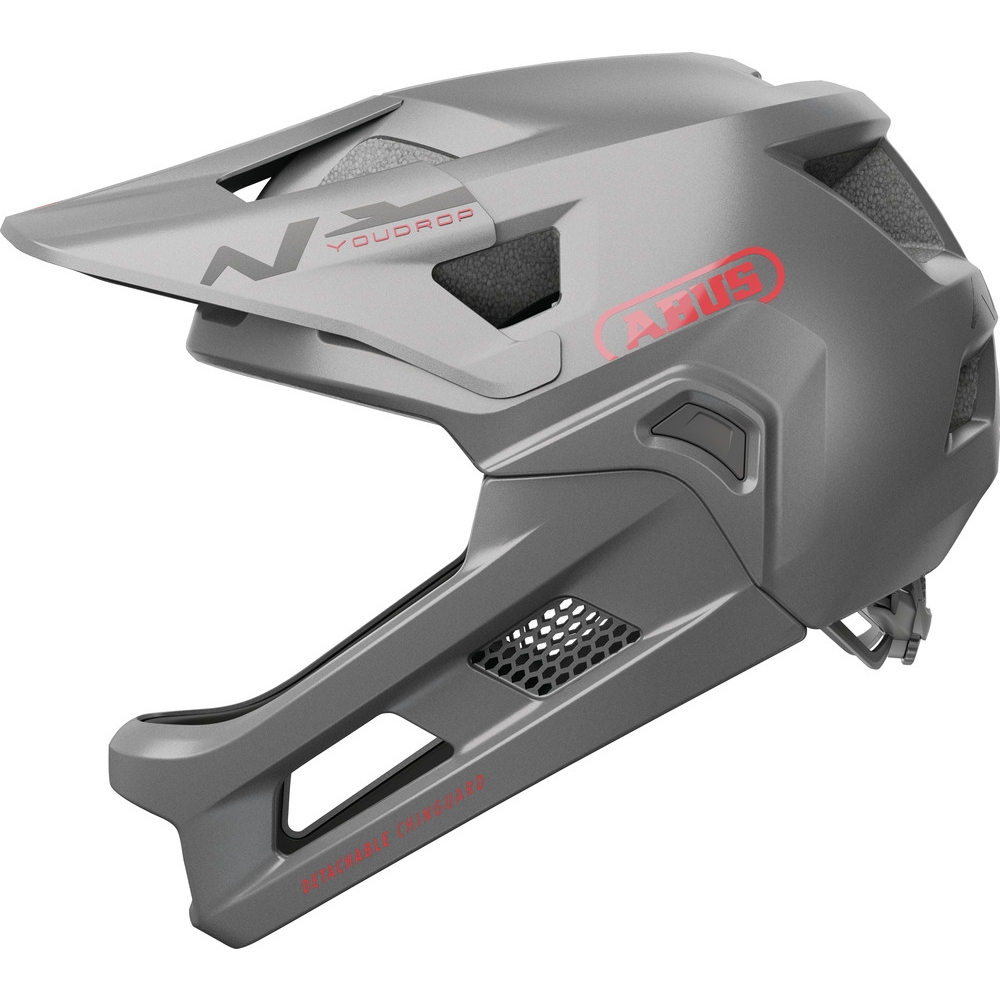 ABUS YouDrop FF Kids Helmet - Ti silver