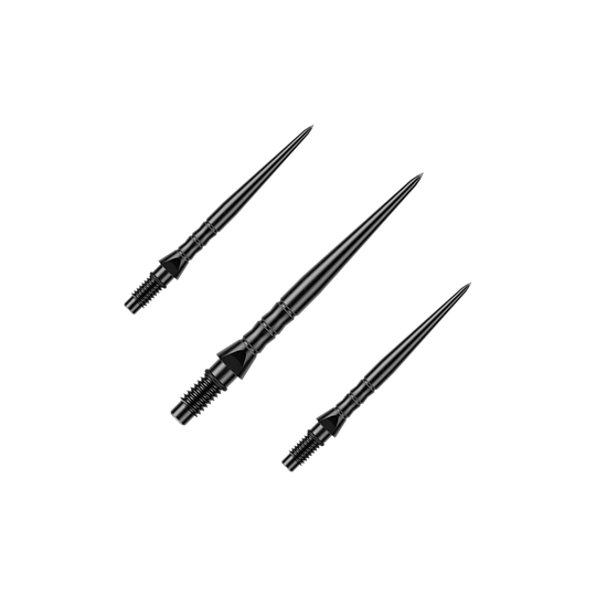 Winmau Switch Point Wave steel dart tips - black