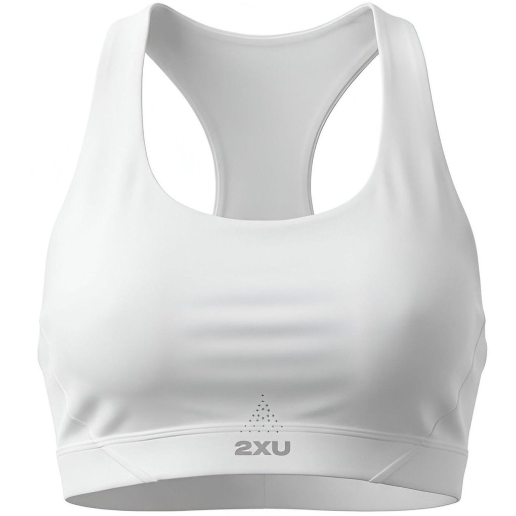 2XU Aero Mesh Medium Impact Bra Women - white/silver reflective
