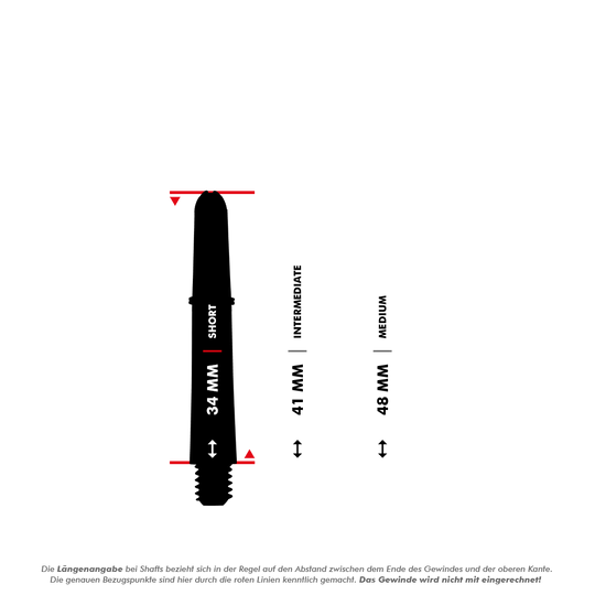 Target Pro Grip Shafts - 3 Sets - Transparent