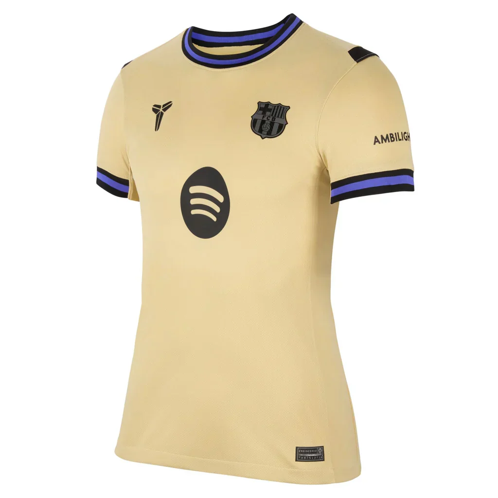 Women’s Barcelona 25/26 Soccer Away Jersey (Team Gold/Persian Violet/Black)