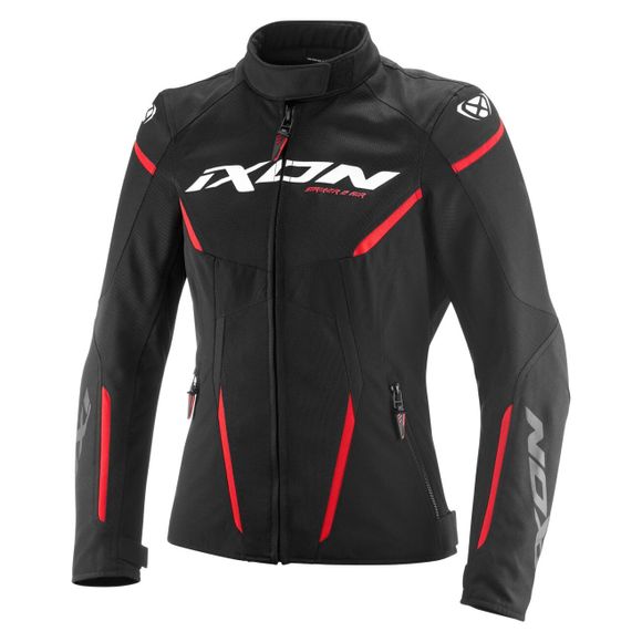 Ixon Striker 2 Air Waterproof Lady Motorcycle Jacket - Black / RedRef: IX2110