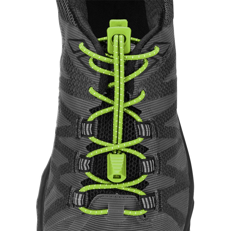 Nathan Sports Run Laces - sour apple green