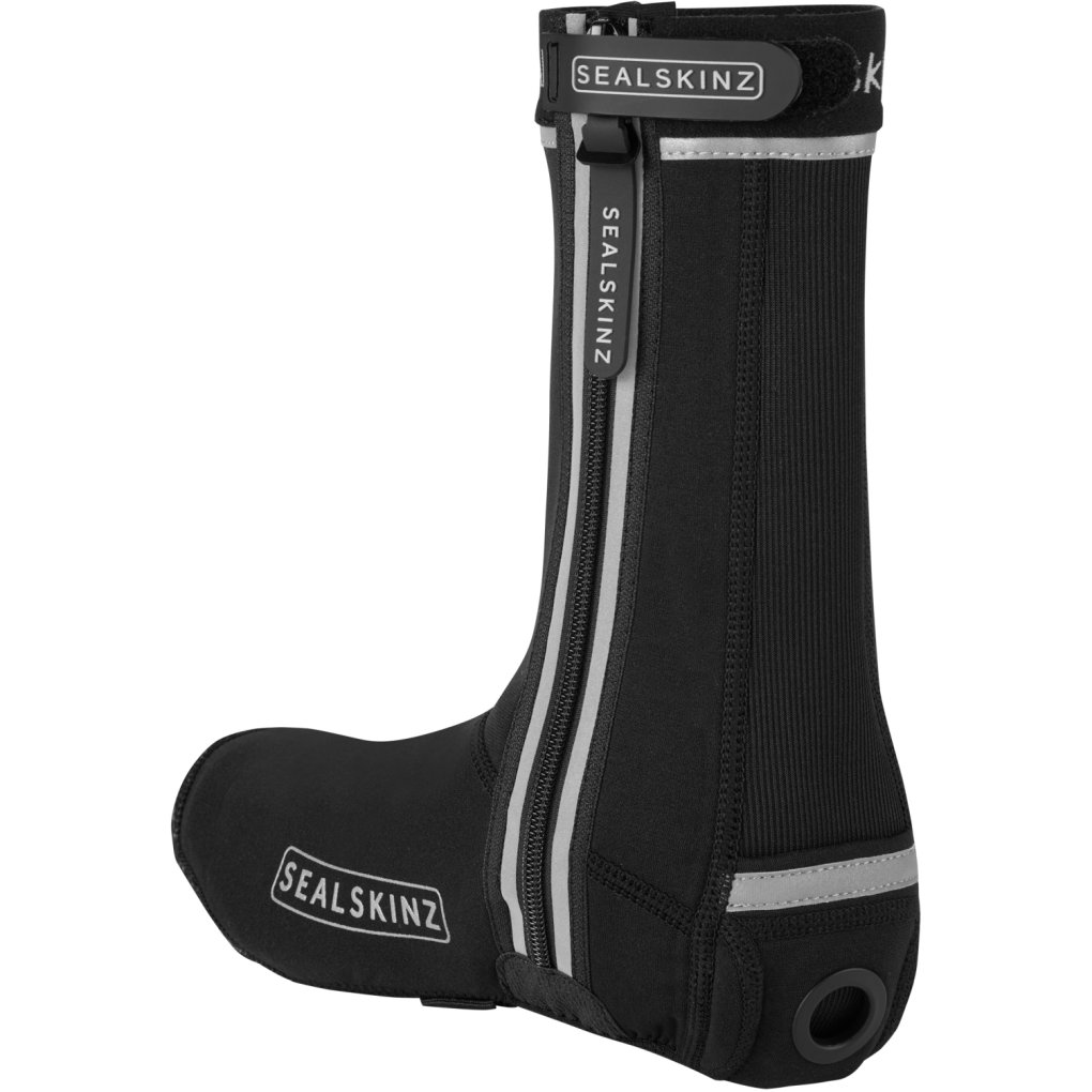 SealSkinz Barsham All Weather LED Open-Sole Cycle Overshoes - Black