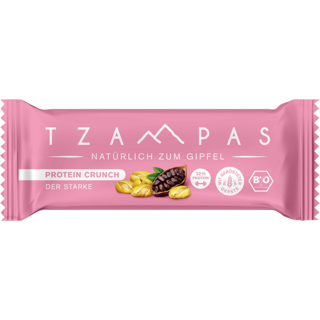 TZAMPAS ORGANIC Protein Crunch - Energy Bar - 16x40g
