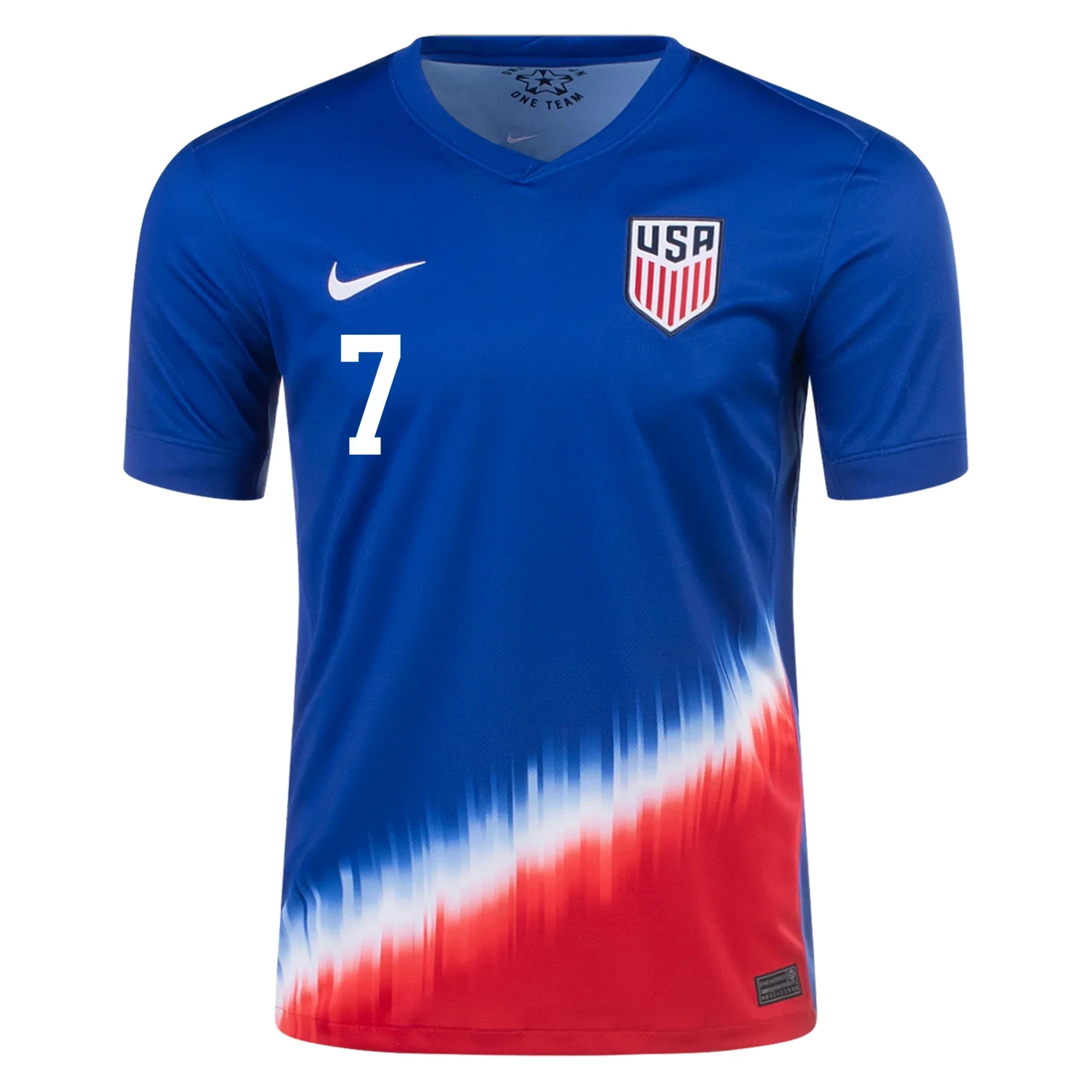 Mens United States Gio Reyna Away Jersey 24/25 (Old Royal/Sport Red)