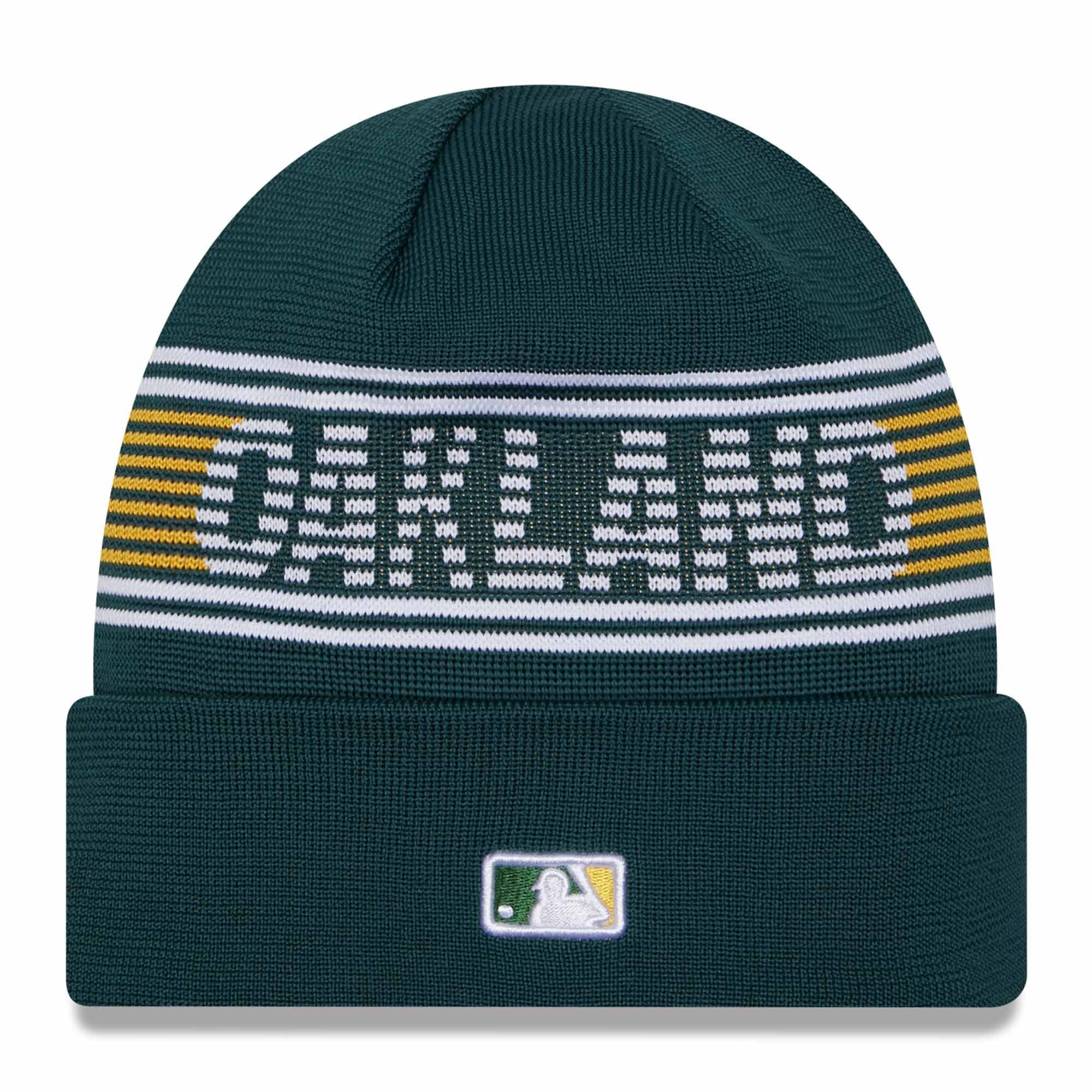 Oakland Athletics Authentic 2024 MLB Clubhouse New Era Beanie Knit