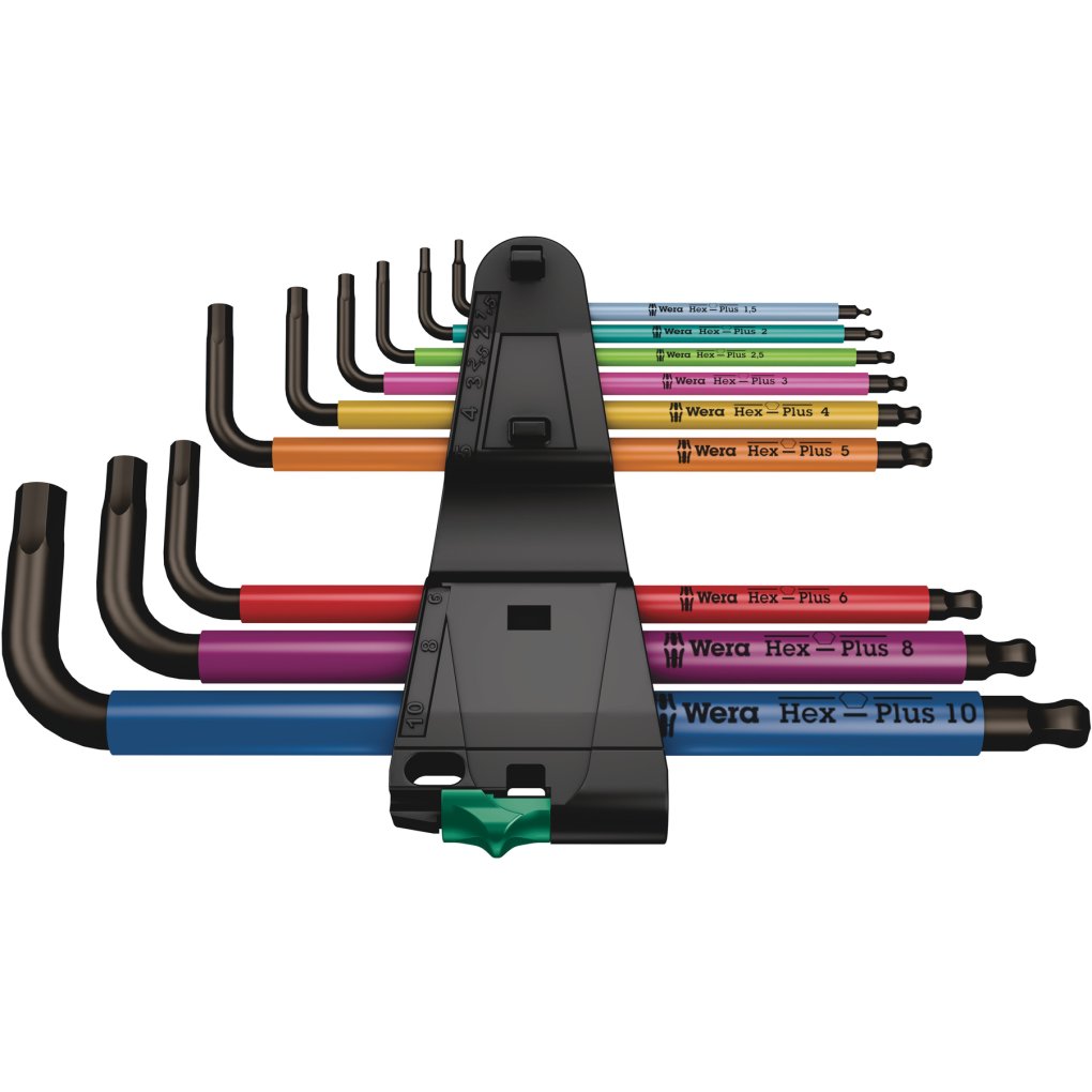 Wera 950/9 Hex-Plus Multicolour 1 - L-Key Set - 9 Pcs.