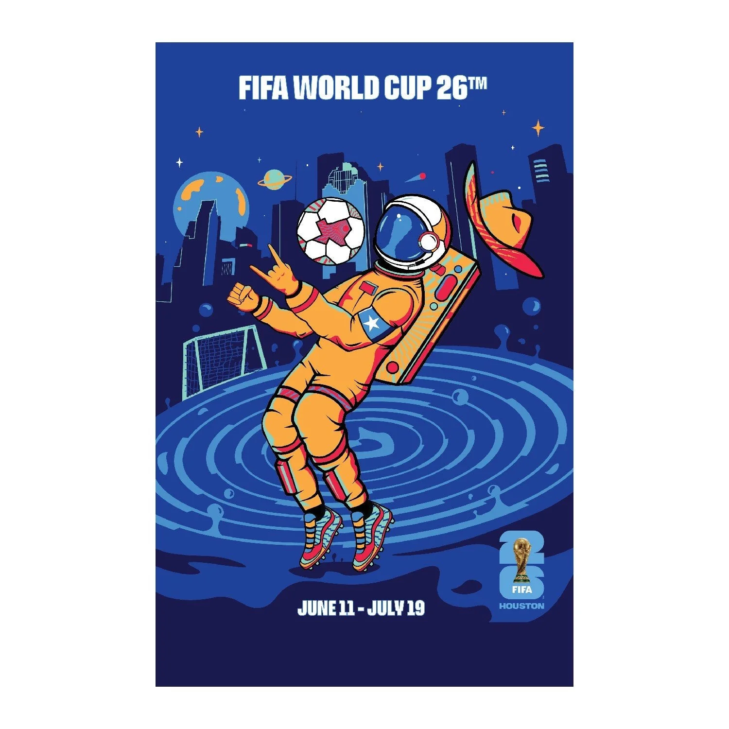 2026 Soccer Fan Collection Houston Host City Poster