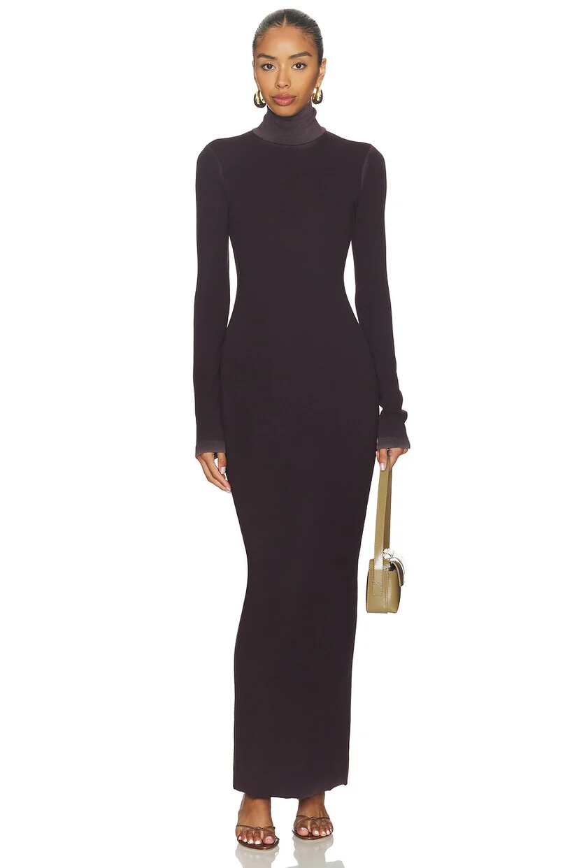 Verona Turtleneck Maxi Dress