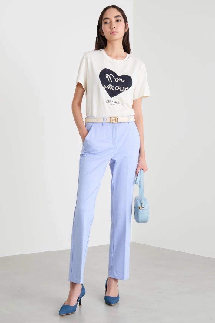 Cotton jersey T-shirt - WHITE