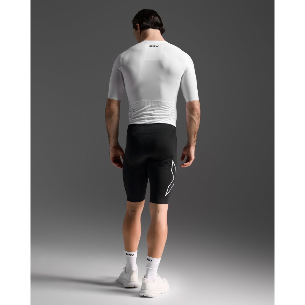 2XU Light Speed React Sleeved Trisuit Men - black/white