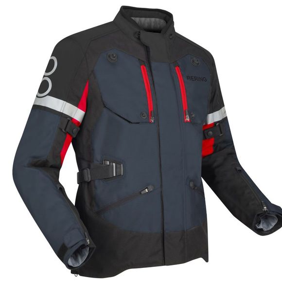 Veste Moto Bering HALIFAX - Gris / RougeRef : BR1632