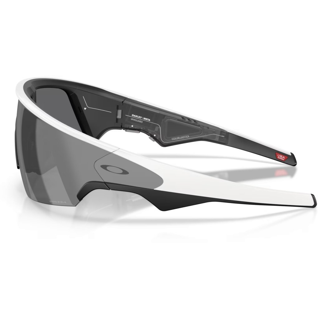 Oakley META Vanguard Glasses - White/Prizm Black - OW8001-0552