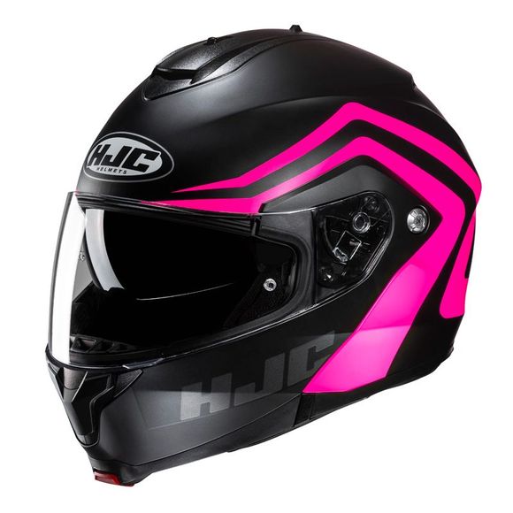 HJC C91N modular helmet - NEPOS - Black / PinkRef: Hj1089-C53788