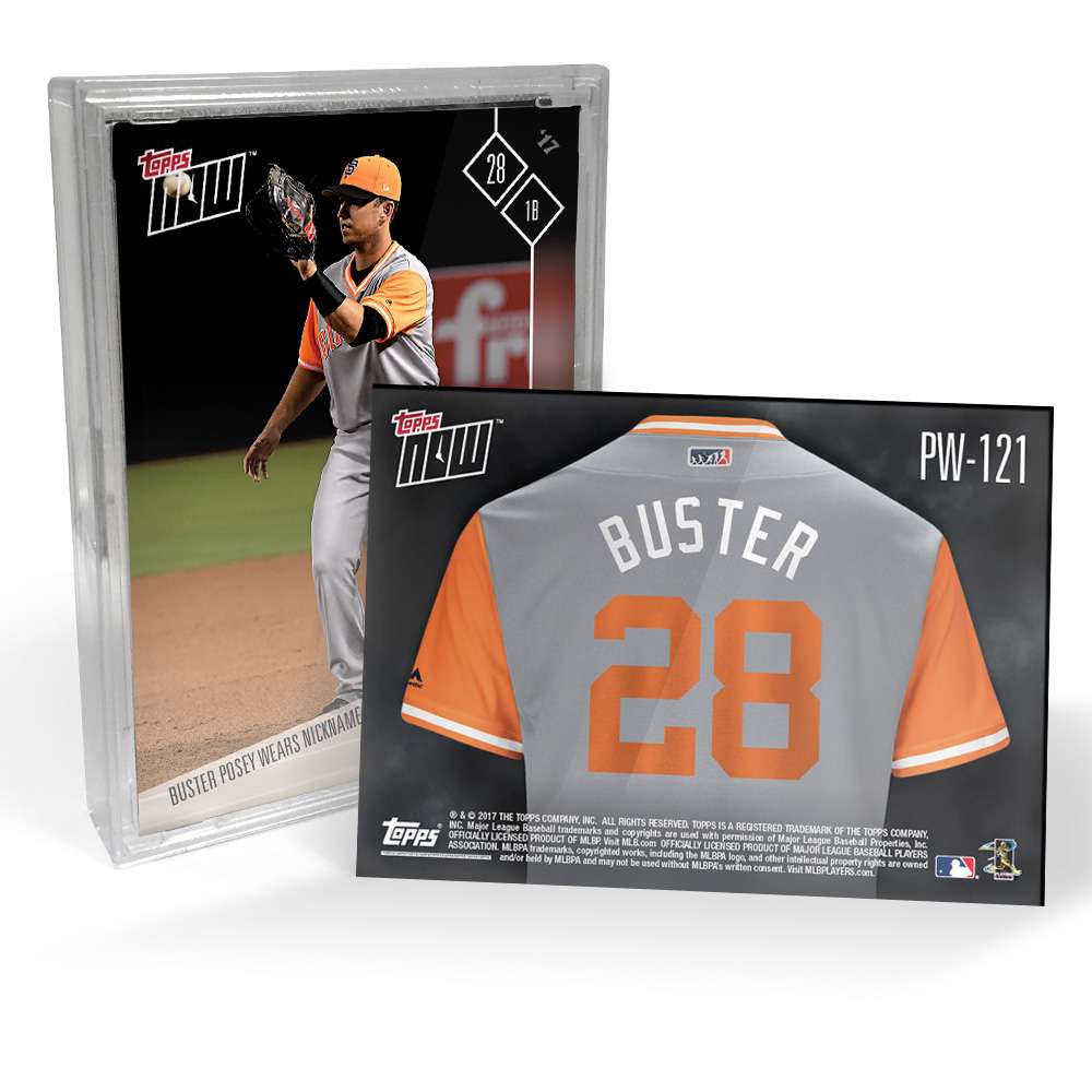 2017 Giants Players Weekend - TOPPS NOW® 5-Card Team Set - Print Run: 99 Sets