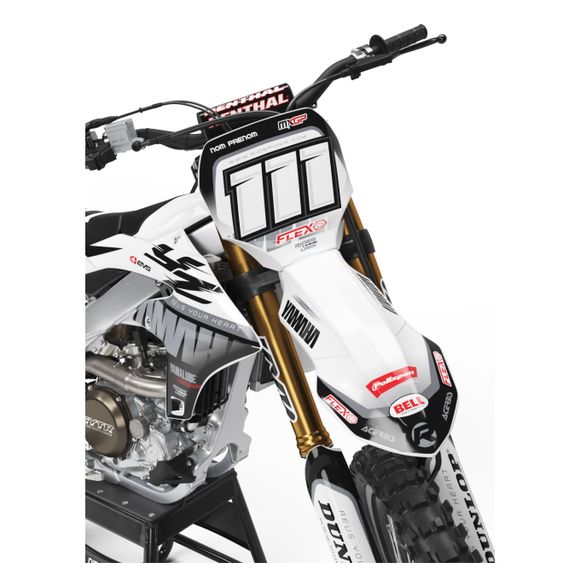 RiderUnik PAZZI WHITE Graphics Kit - WhiteRef: Ru2880 / Ya-Pazziwh-27