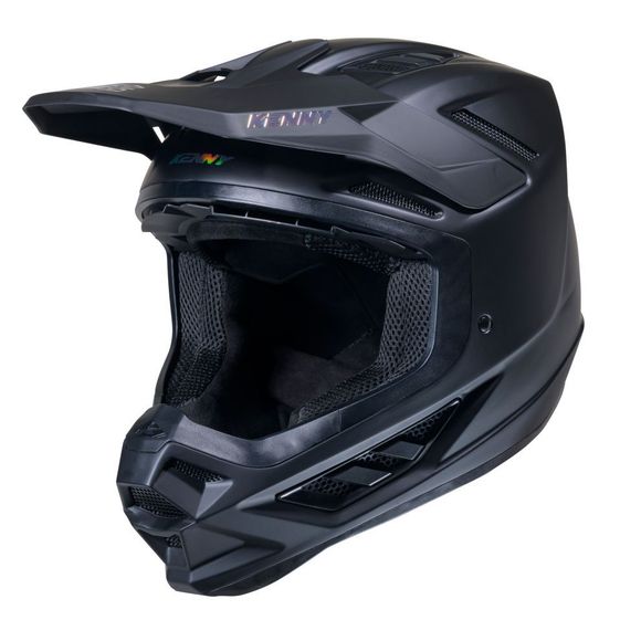 Kenny TITANIUM SOLID 2025 cross helmet - BlackRef: KE2552