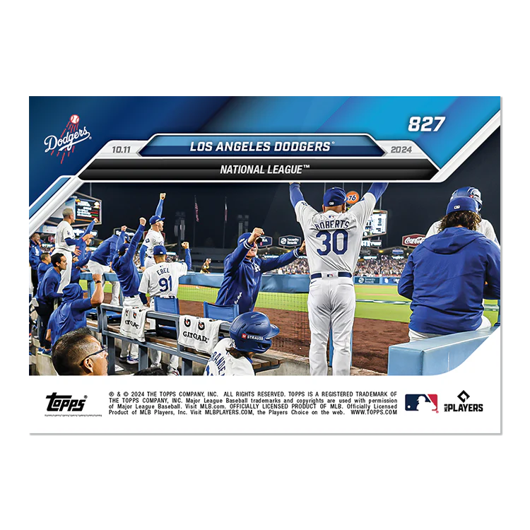 Los Angeles Dodgers - 2024 MLB Topps NOW® Card 827