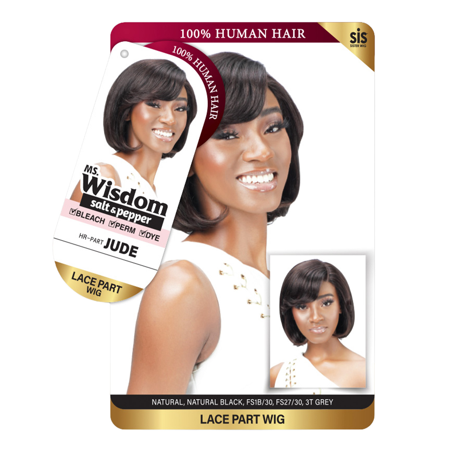 Zury Sis Human Hair Lace Part Wig HR-PART Jude