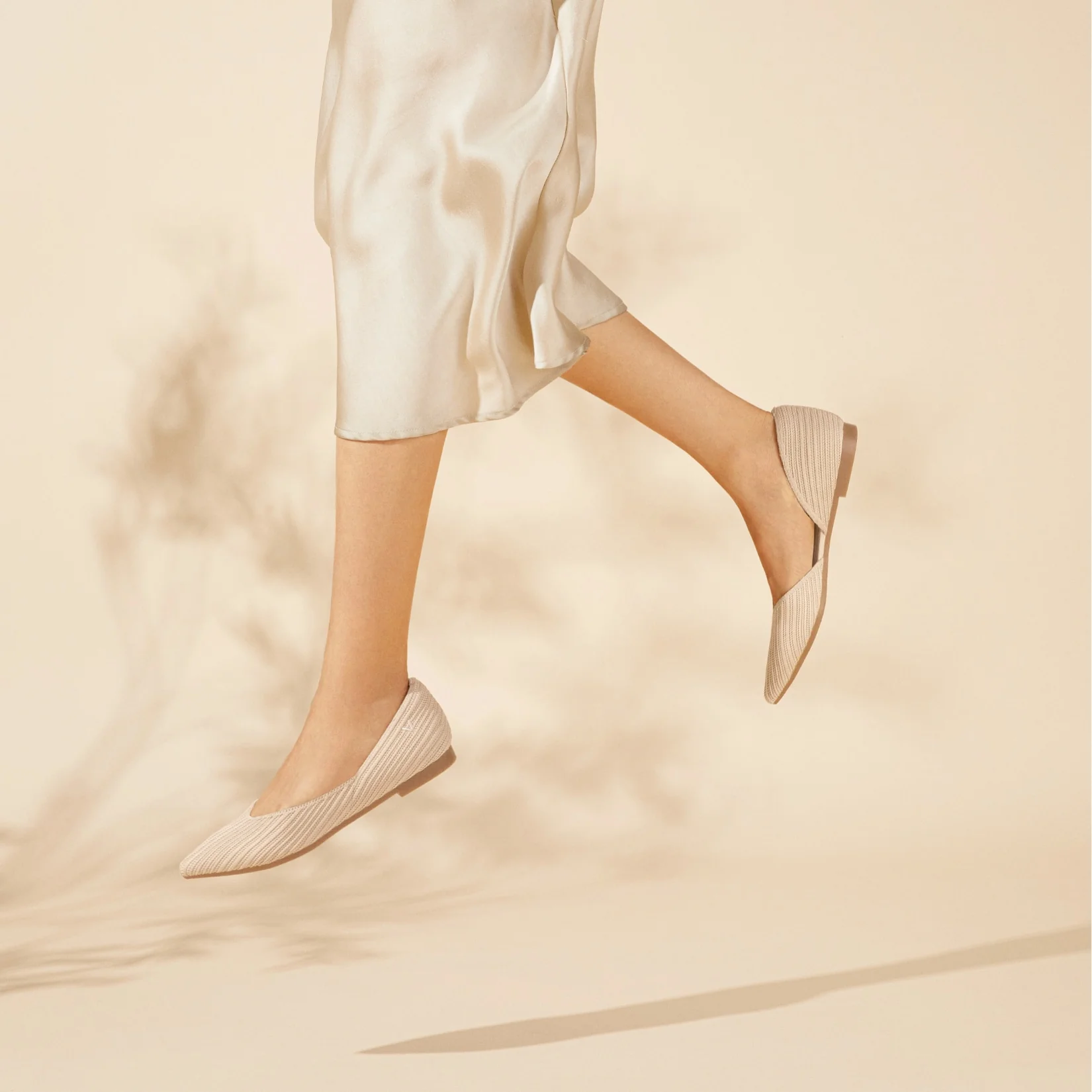 Pointed-Toe D'Orsay Flats (Melia)