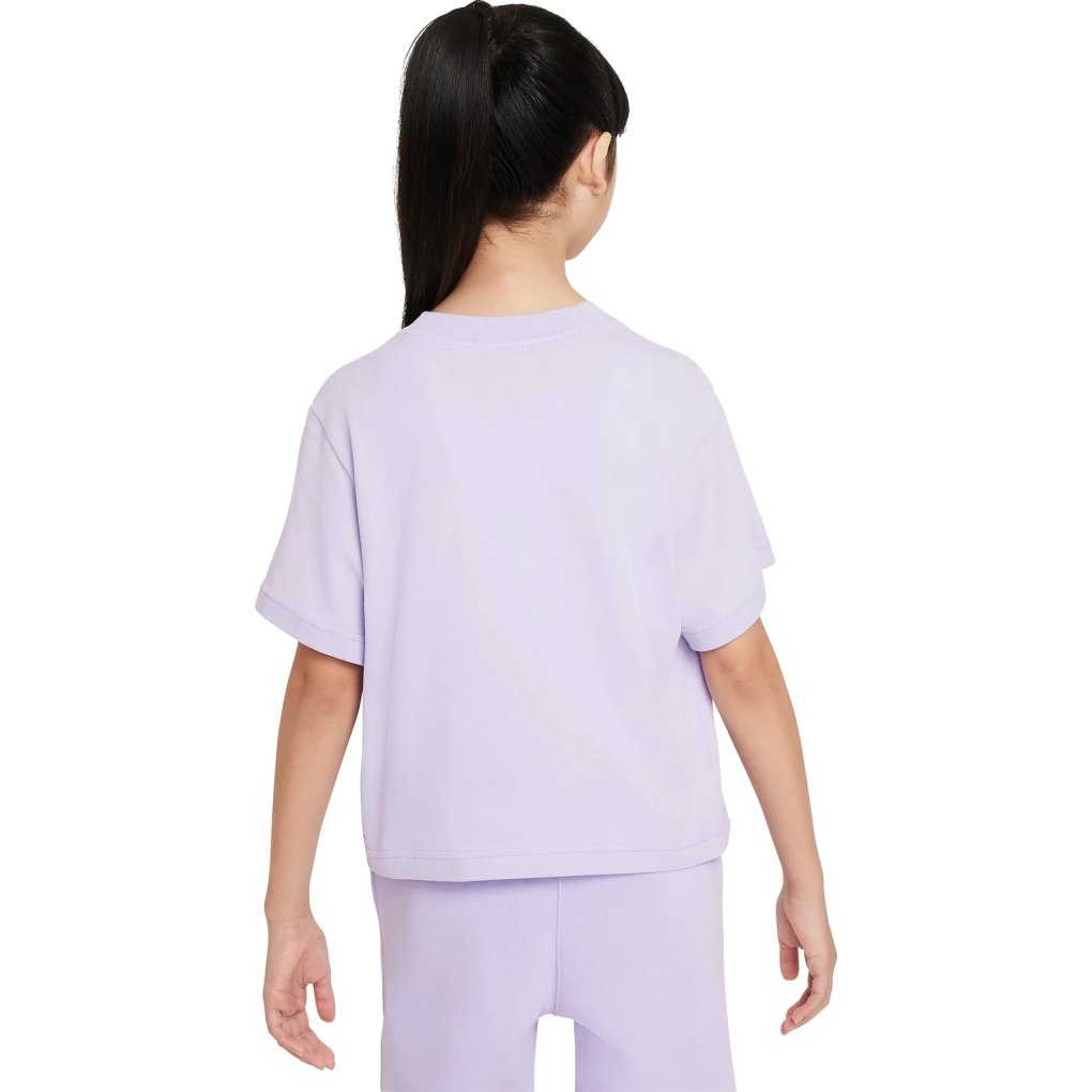 Nike Sportswear Shortsleeve Shirt Big Kids - hydrangeas/white DH5750-515