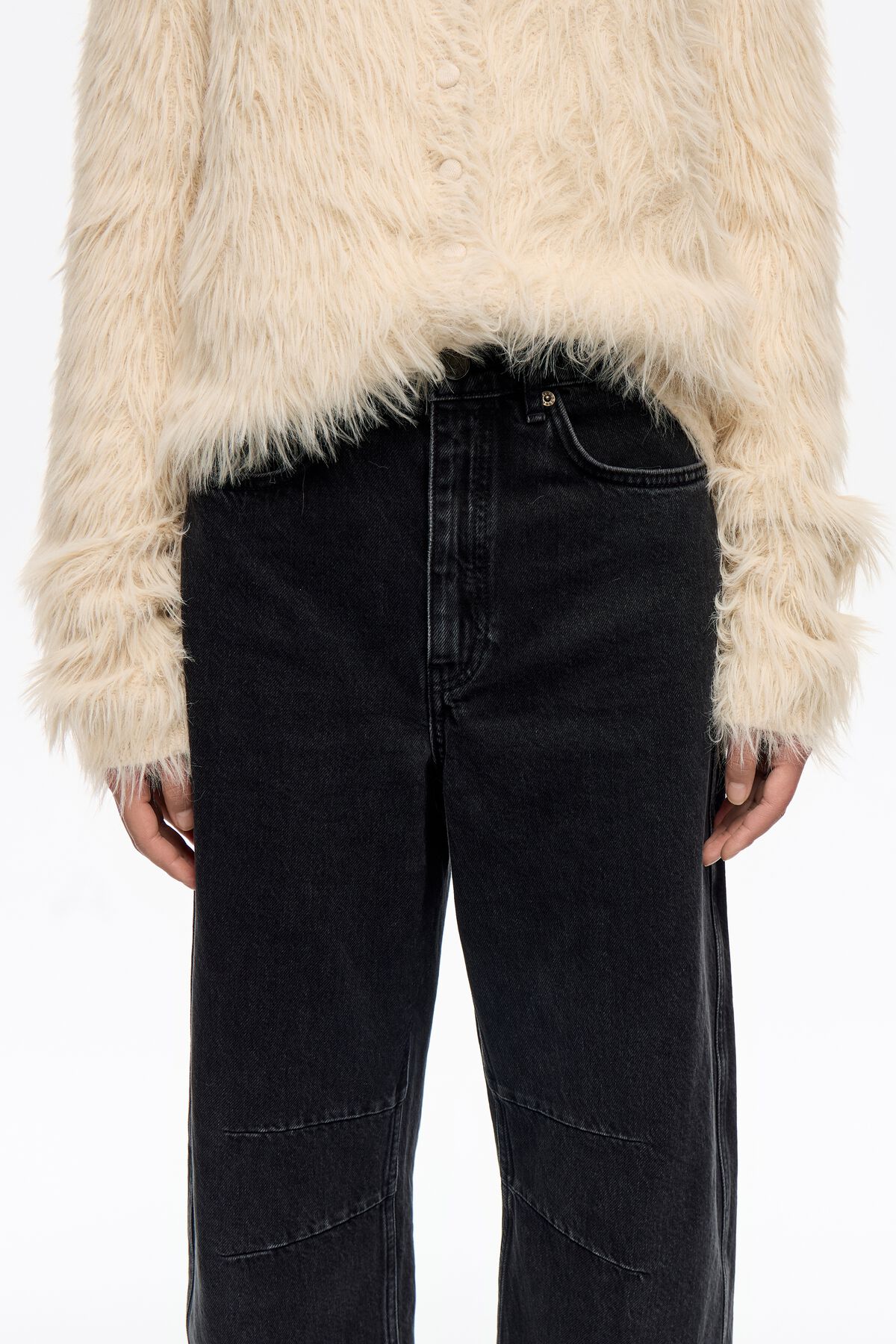 BARREL - Washed black jeans