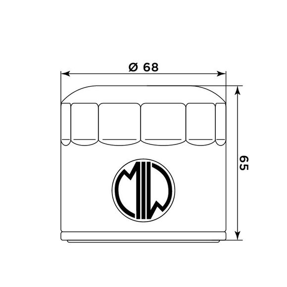 Meiwa 268191 oil filter original typeRef: 268191