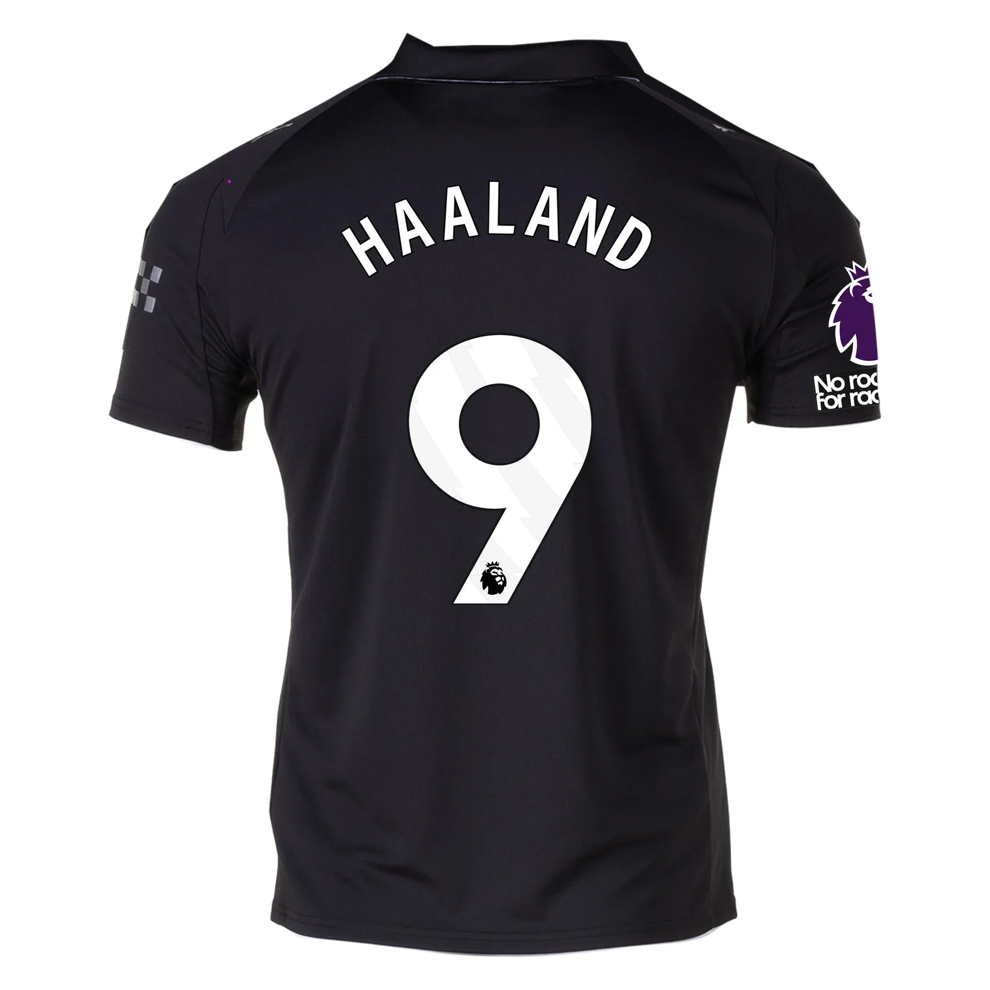 Cherki Men's Manchester City Away Jersey 25/26 w/ NRFR + EPL Patches ( Black)