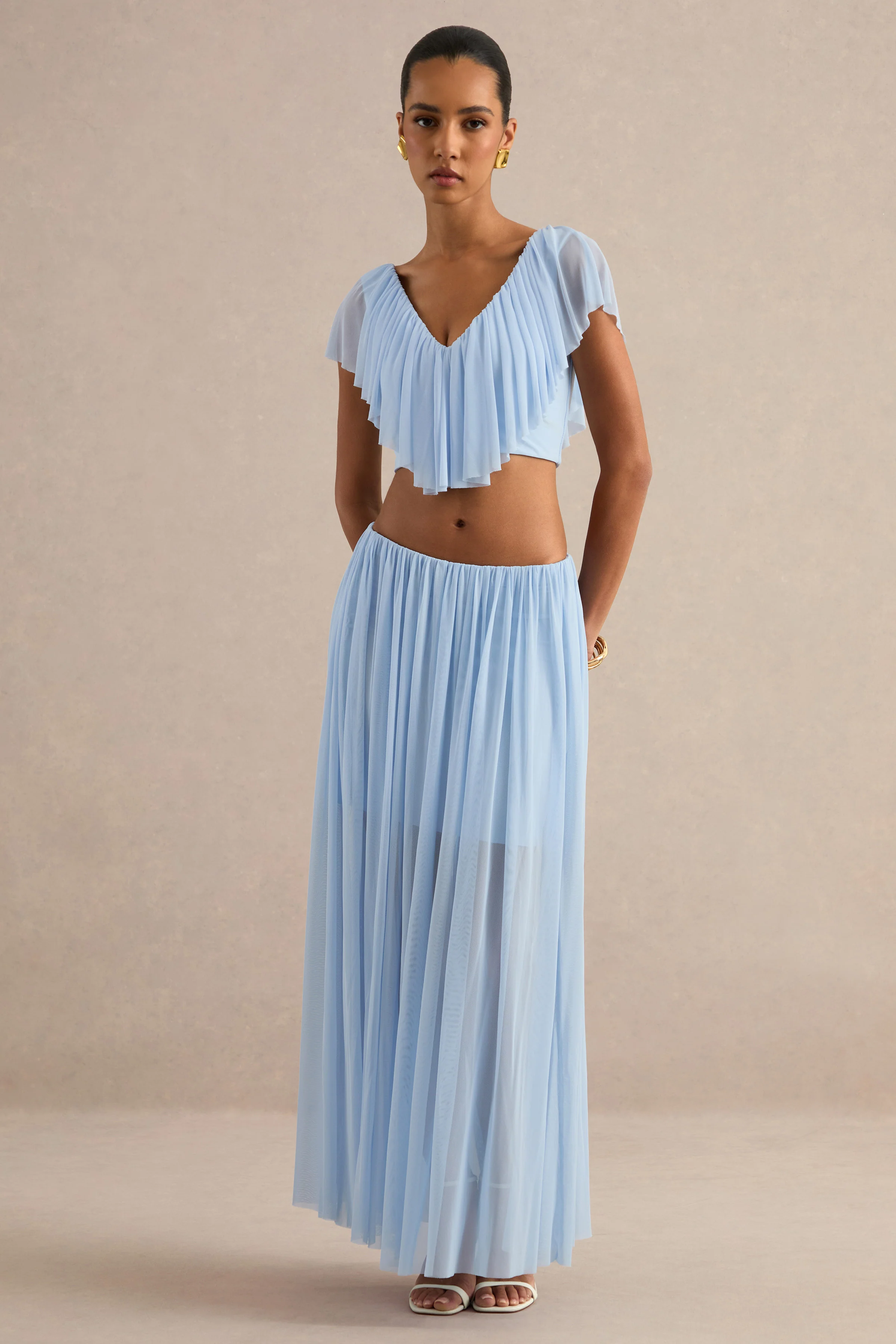 Kiandra | Light Blue V-Neck Top