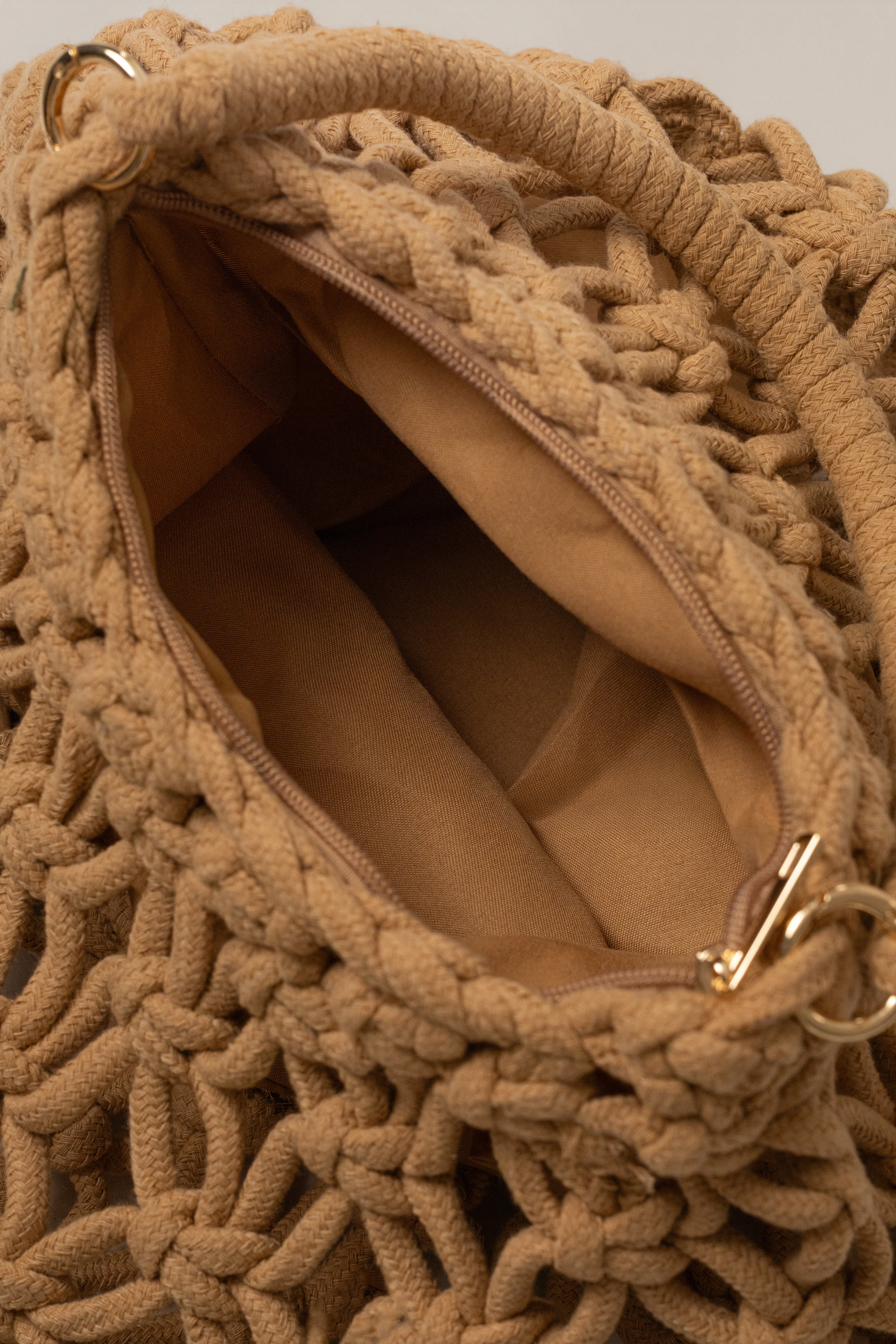 Beige Warm Waters Woven Bag