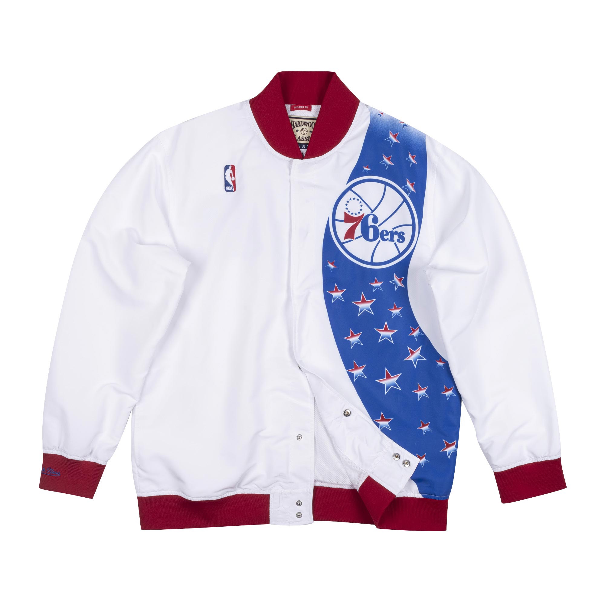 Philadelphia 76ers 1993-94 Authentic Warm Up NBA Jacket White