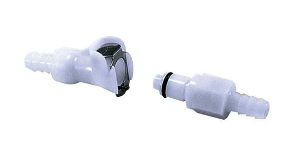 Motion Pro Quick Fuel Tank Connector Ø8mm Double Lock White - UniversalRef: Mp00211A / 1052806