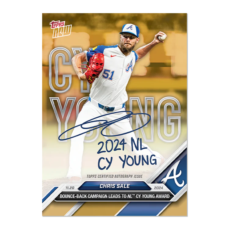 Chris Sale - 2024 MLB Topps NOW® Card OS-4 - LOOK FOR AUTOS
