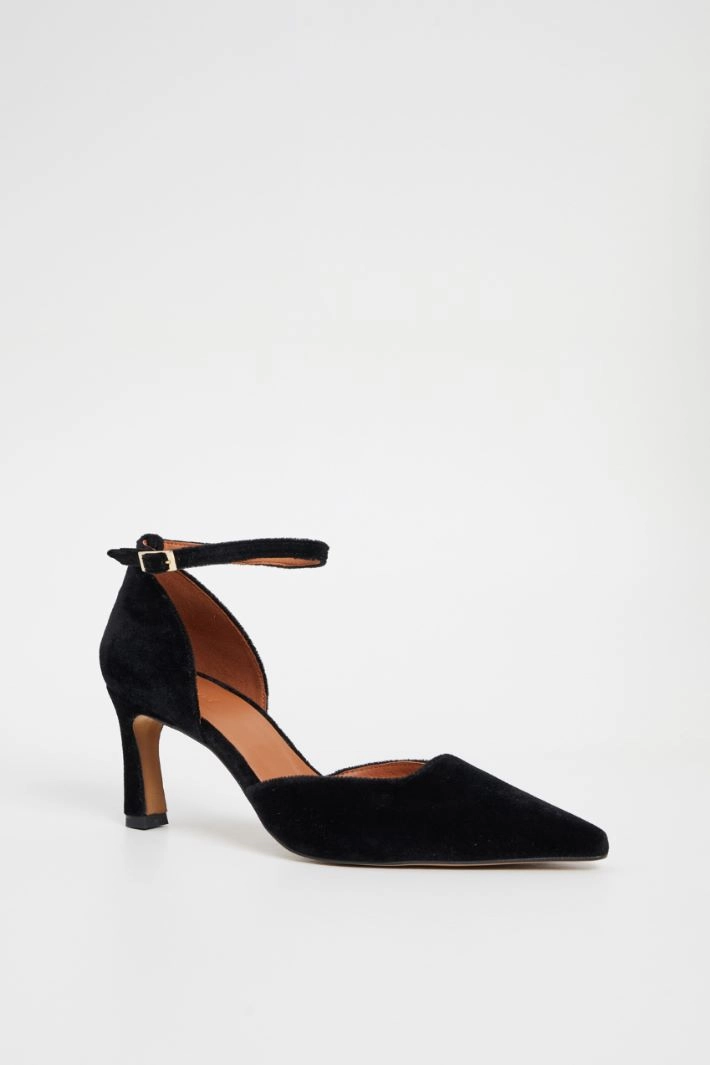 Velvet pumps - BLACK