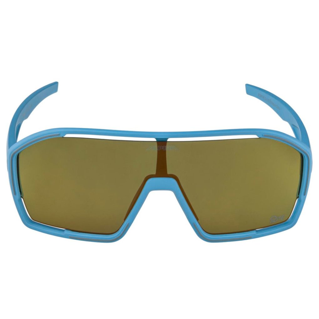 Alpina Bonfire Q-Lite Glasses - smoke-blue matt/mirror gold