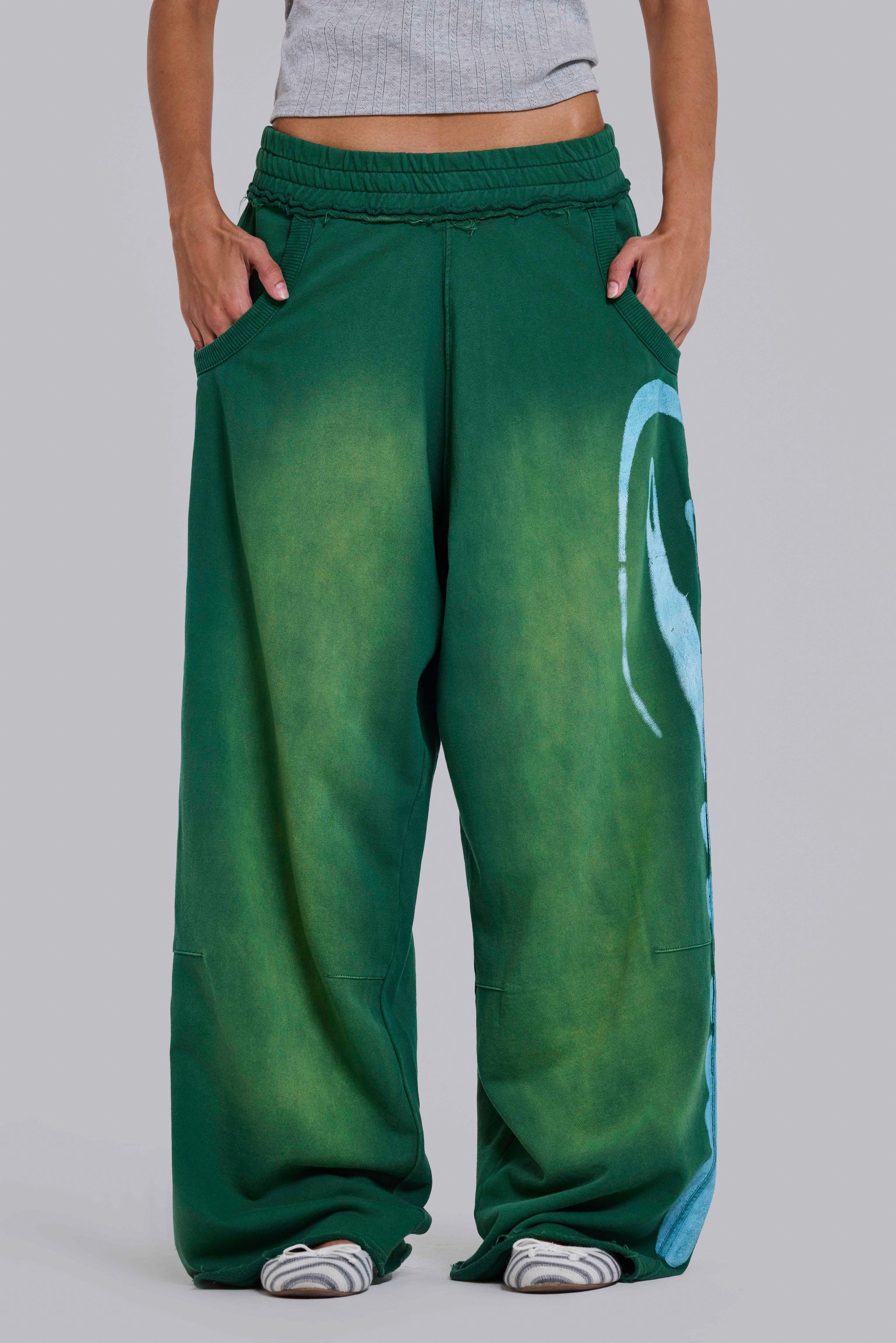 Divine Airbrush Green Monster Joggers